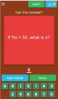 Maths Game App - Free interactive skill practice Screen Shot 0