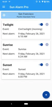 Sun Alarm Screen Shot 0