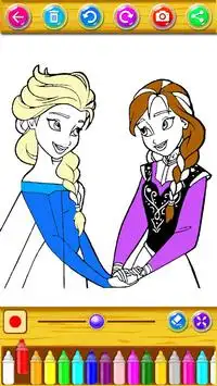 Aprende a colorear muñecas y princesas Screen Shot 11