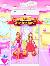 Princess Salon Dress Up Maquillaje para niñas Screen Shot 4