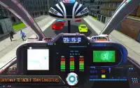 futurista giroscópico ônibus cidade policia sim Screen Shot 7