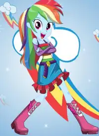 Dress up Fluttershy Rarity Rainbow Dash Pony Girl Screen Shot 2