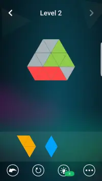 Triangle Colour Paper Block : Block Fixing puzzles Screen Shot 1