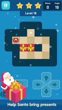 Santa Push Maze - Block puzzle game Screen Shot 4