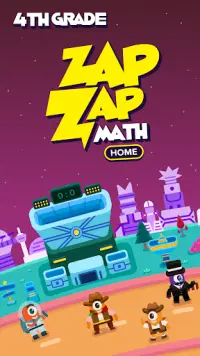 4th Grade Math: Fun Kids Games - Zapzapmath Home Screen Shot 0