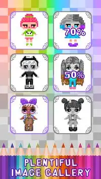 Color by number Dolls Surprise Screen Shot 0