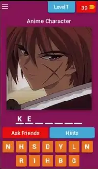 Personajes populares de Anime Quiz Screen Shot 0