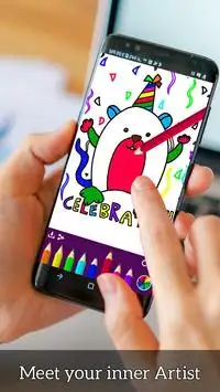 Doodle Coloring Book 2018 - Creative Art Screen Shot 0