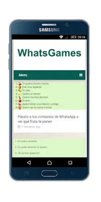 Juegos para whatsapp Screen Shot 1