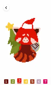 Red Pandas Pixel Art Color By Number Screen Shot 1