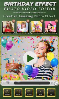 Birthday Photo Effect Video Screen Shot 4