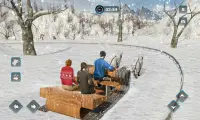 स्नो डॉग स्लेजिंग ट्रांसपोर्ट गेम्स: शीतकालीन खेल Screen Shot 4