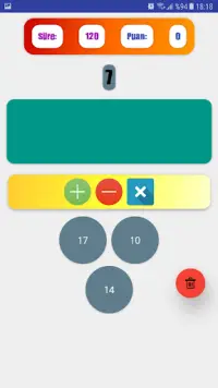 Matematik Zeka Oyunu - 120 Saniye Screen Shot 2