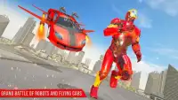 Flying Robot Car Games - Robot Shooting Games 2021 Screen Shot 1
