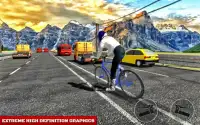 cidade bicicleta cavaleiro 3D Screen Shot 2