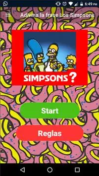 Adivina la frase Los Simpsons Trivia Quiz Screen Shot 0