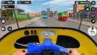 Tuk Tuk Auto Driving Games 3D Screen Shot 1