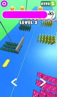 Domino jatuh! Permainan ASMR Memuaskan Screen Shot 14