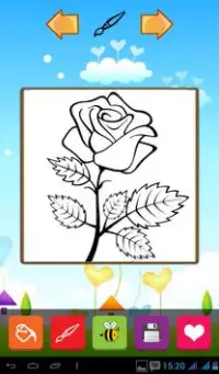 Rose Coloring Games Screen Shot 1