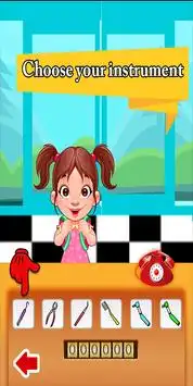Little Baby Girl Sweet Dentist Kids Game Screen Shot 1