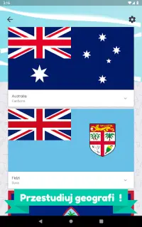 Quiz o Oceanii i Australii - kraje, stolice, flagi Screen Shot 14