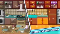 女の子の家の掃除：部屋の掃除ゲーム Screen Shot 1