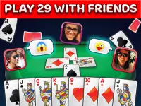 Card Game 29 - Multiplayer Pro Best 28 Twenty Nine Screen Shot 0