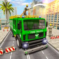 Notfall Feuerwehrauto Spiel Screen Shot 0