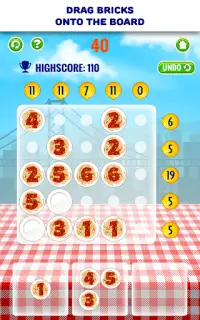 Numero gioco di puzzle - cibo Screen Shot 12