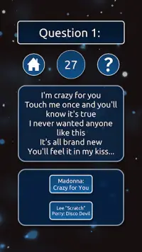 Guess The Song Lyric Quiz Screen Shot 3