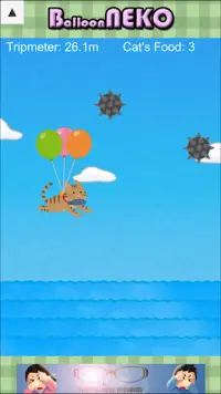 Ballon NEKO Hindernis vermeiden, Katze sammeln Screen Shot 2