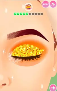 Artista de maquillaje de ojos - Juegos de vestir Screen Shot 7