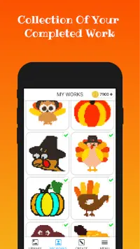 Thanks giving Color By Number Screen Shot 3