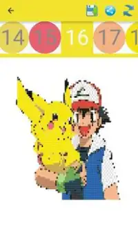 Color by number Pokemon-Pixel Art Screen Shot 7