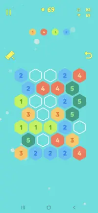 Merge Hexa Block Puzzle: Free Number Game Screen Shot 1