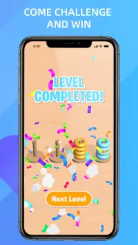 Hoops Color Sort - Color Stack Puzzle Free Games Screen Shot 4