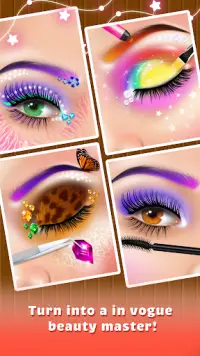 Eye Art Makeup Games for Girls Screen Shot 0