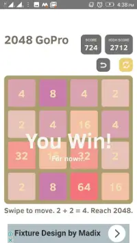 2048 Go Pro - Puzzle Game Screen Shot 2