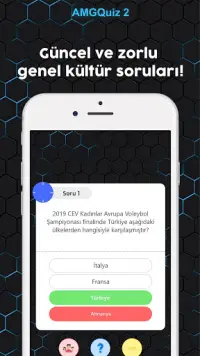AMGQuiz 2 - Bilgi Yarışması Screen Shot 1
