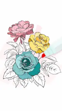 Flowers Coloring Books Screen Shot 6