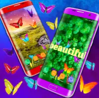 Butterflies Live Wallpaper 🦋 Neon 4K Wallpapers Screen Shot 1