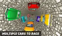سيارة النفق الاندفاع 3D: لعبة سباق السيارات اللانه Screen Shot 5