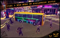 هالوين حافلة: مدينة محاكي Screen Shot 1
