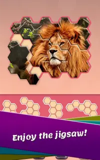 Block hexa puzzle - Animals Jigsaw Screen Shot 5