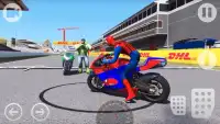Super Hero Moto Bike Highway Racer 3d Racing Games Screen Shot 6