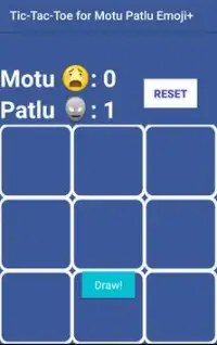 Tic-Tac-Toe for Motu Patlu Emoji  Screen Shot 2