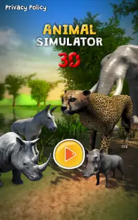 สัตว์ Simulator 3D - เสือชีต้า ฯลฯ Screen Shot 16