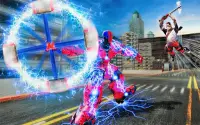 Superhero Police Robot Shooting Transform War Game Screen Shot 0