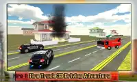 Carro de bombeiros 3d Screen Shot 1