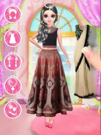 Indian Gopi Doll Makeover- Indian Bridal Fashion Screen Shot 3